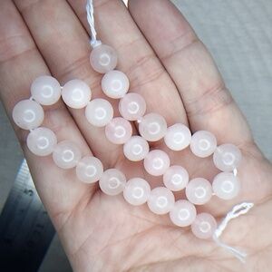 $💲$ 8mm Rose Quartz 8in Strand #6